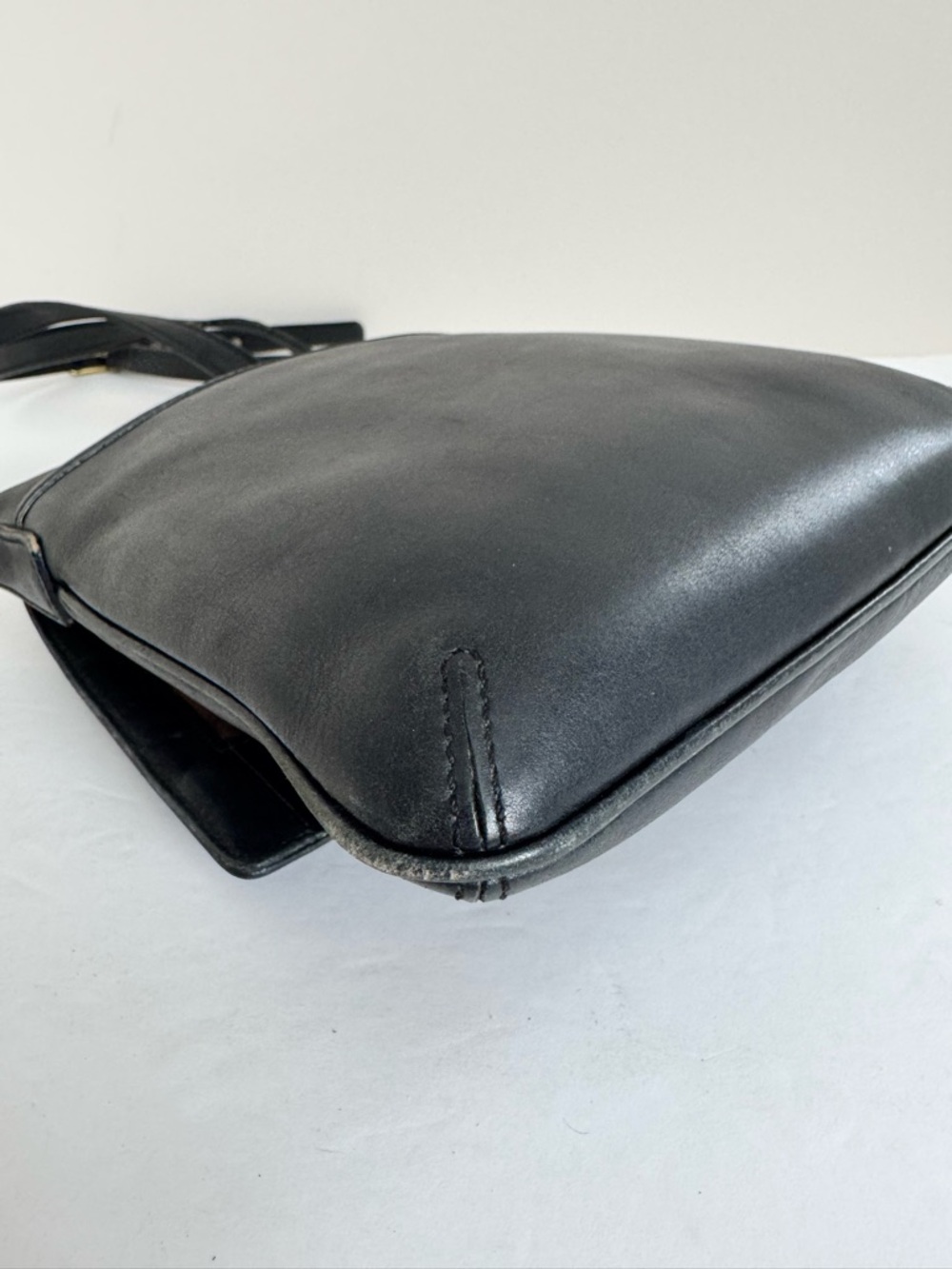 COACH 9592 Vintage Leather Legacy Slim Flap Crossbody Bag Black - Picture 13 of 16